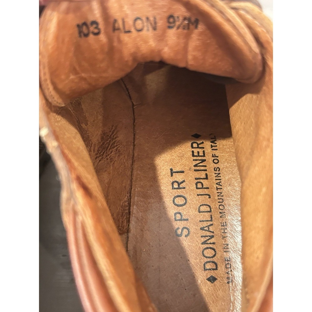 Donald J Pliner Sport 103 Alon Italian Hiking Boots Lace Vibram Soles Size 9.5 M - Picture 7 of 11